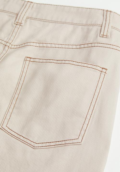 H&M - 90s baggy high waist jeans - light beige