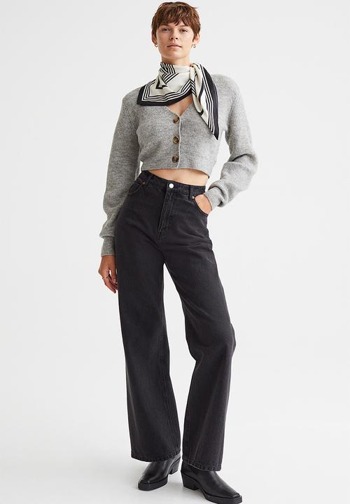 H&M - Short cardigan - light grey marl