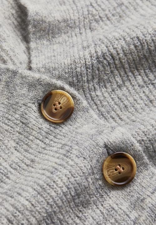 H&M - Short cardigan - light grey marl
