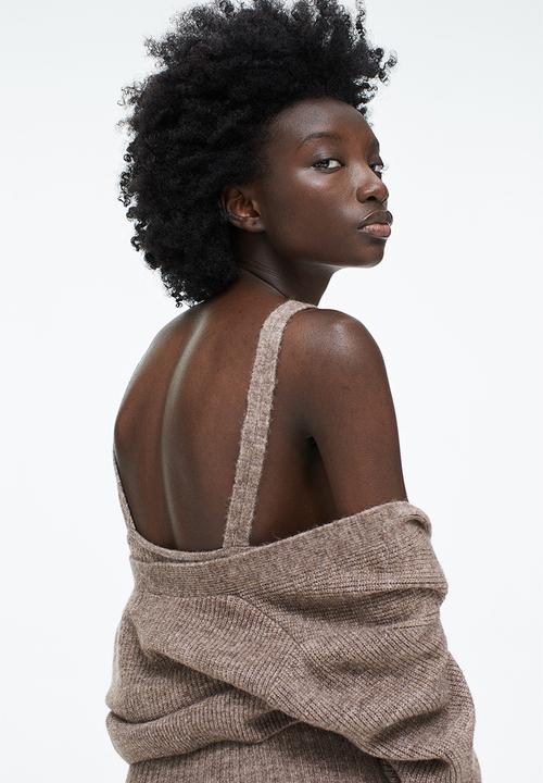 H&M - Short cardigan - dark mole