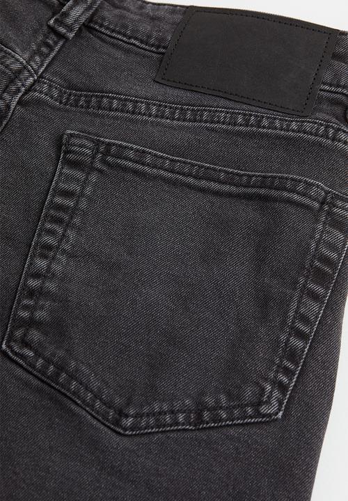 H&M - Mom loose-fit high ankle jeans - dark grey