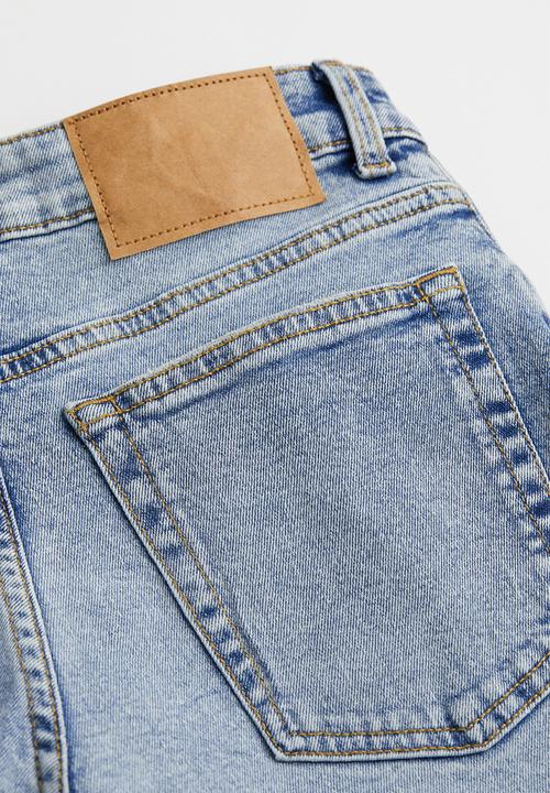 H&M - Mom loose-fit high ankle jeans - light denim blue