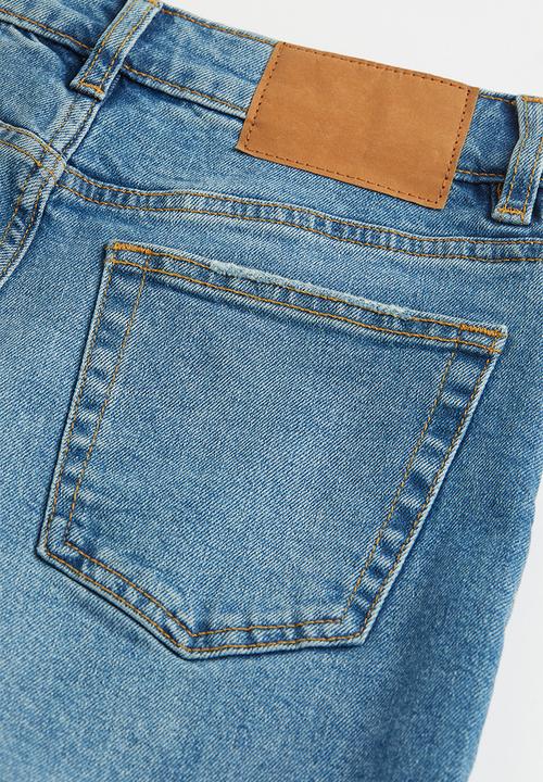 H&M - Mom loose-fit high ankle jeans - denim blue