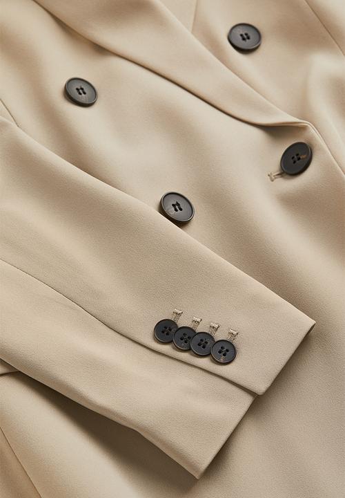 H&M - Double-breasted blazer - light beige