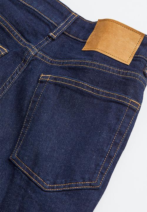 H&M - Mom loose-fit high ankle jeans - dark denim blue