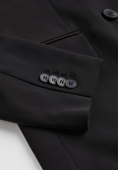 H&M - Double-breasted blazer - black