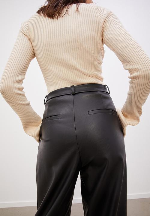 H&M - Wide trousers - black