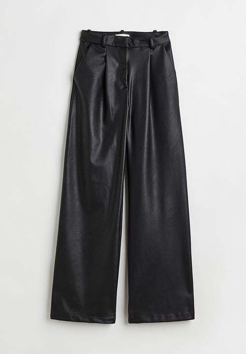 H&M - Wide trousers - black