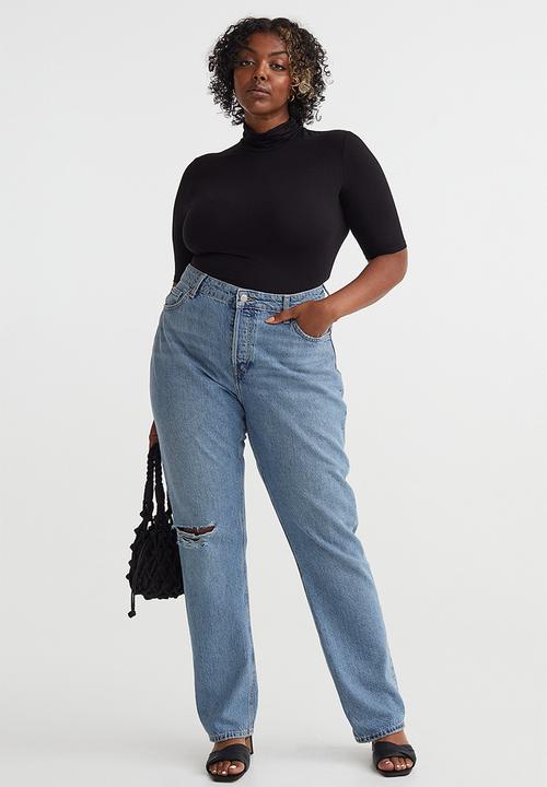 H&M - Polo-neck top - black