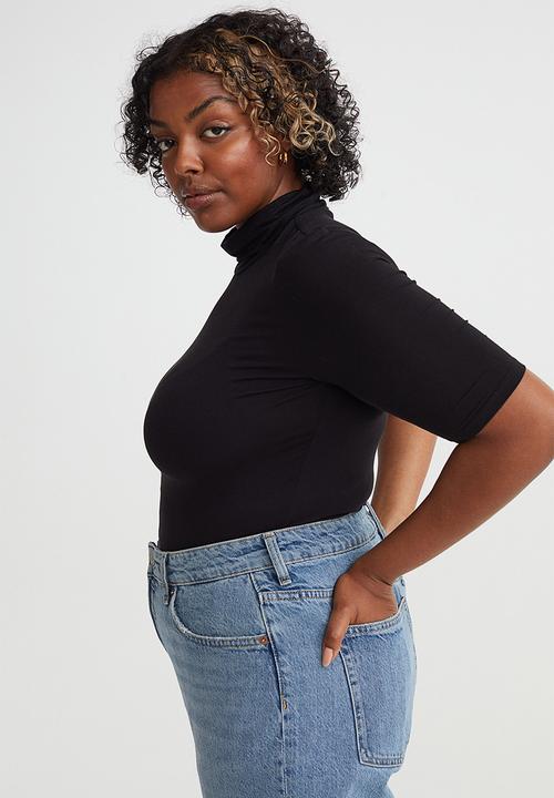 H&M - Polo-neck top - black