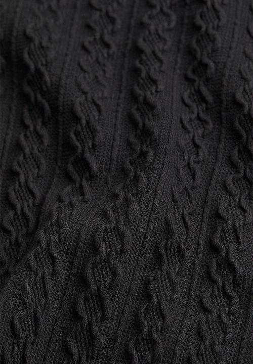 H&M - Collared bodycon dress - black