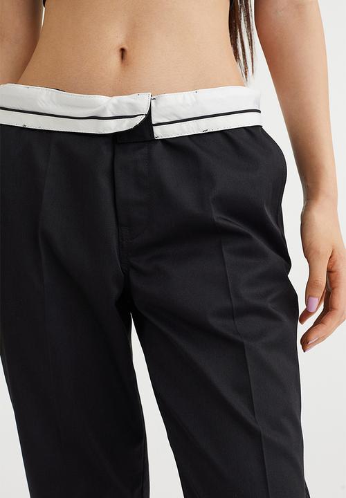 H&M - Crease-leg chinos - black