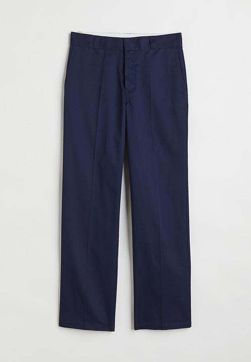 H&M - Crease-leg chinos - dark blue