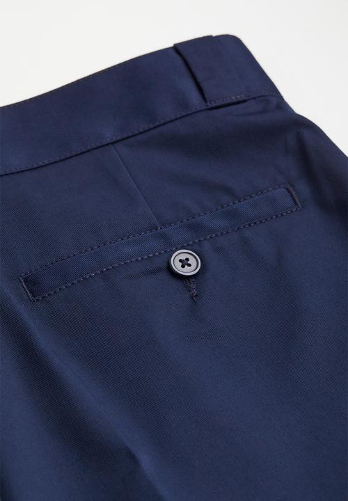 H&M - Crease-leg chinos - dark blue