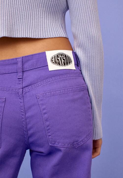H&M - Wide twill trousers - purple