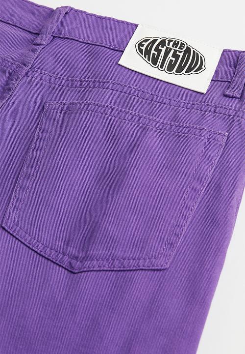 H&M - Wide twill trousers - purple