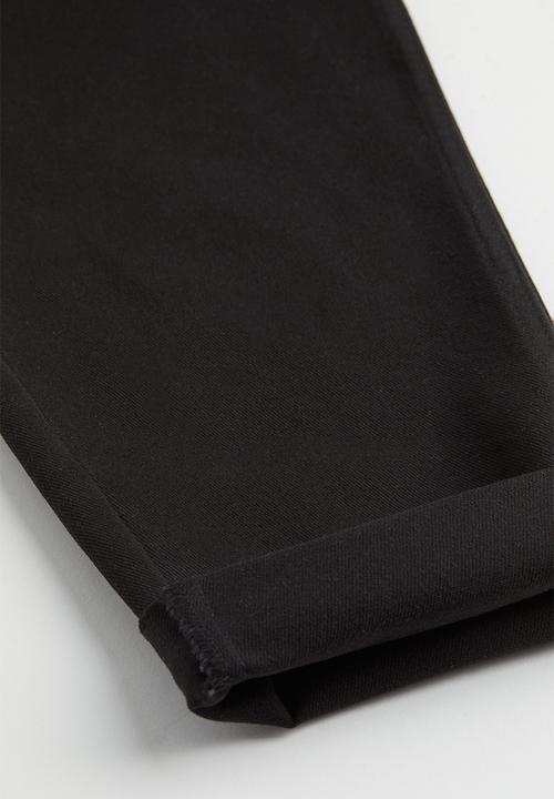 H&M - Mom loose fit twill trousers - black