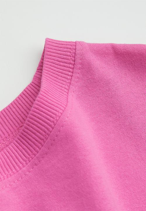 H&M - Printed T-shirt - cerise/nirvana