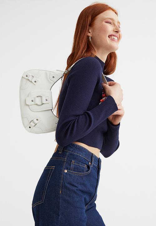 H&M - Ribbed turtleneck top - dark blue