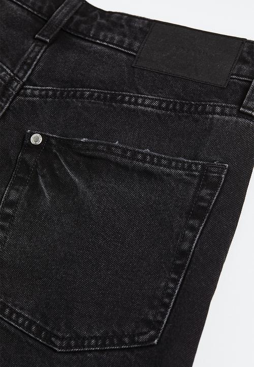 H&M - Wide ultra high jeans - black