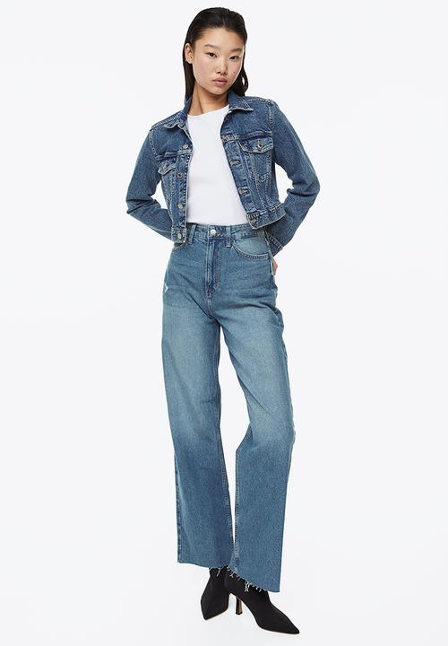H&M - Wide ultra high jeans - denim blue