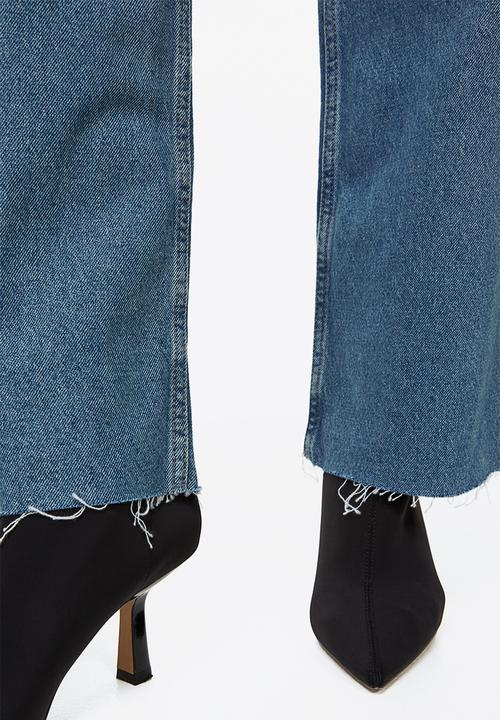 H&M - Wide ultra high jeans - denim blue