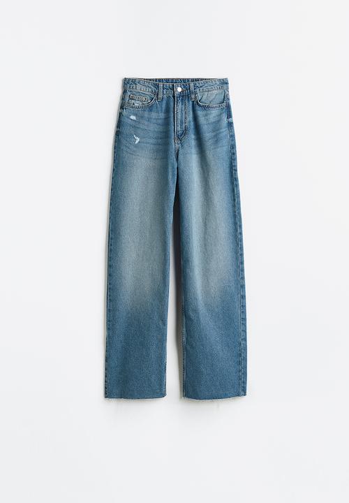 H&M - Wide ultra high jeans - denim blue