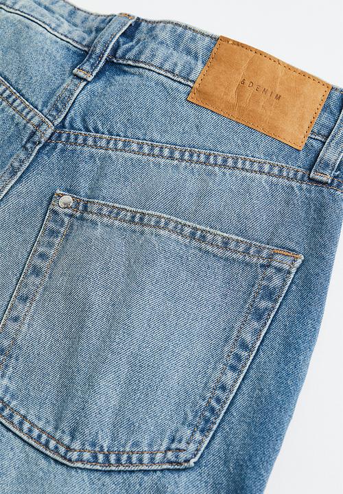 H&M - Wide ultra high jeans - denim blue