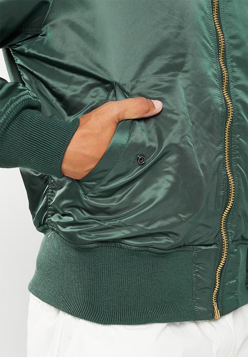 Alpha Industries - Ma 1 classic flight jacket - green & orange 
