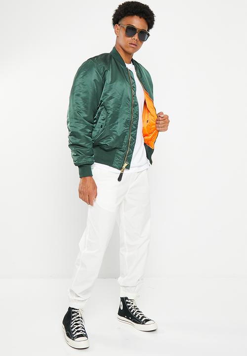 Alpha Industries - Ma 1 classic flight jacket - green & orange 