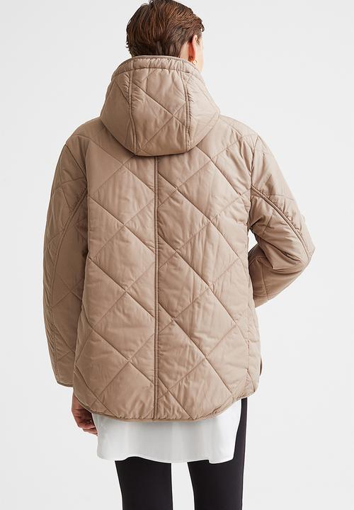 H&M - Oversized quilted jacket - beige