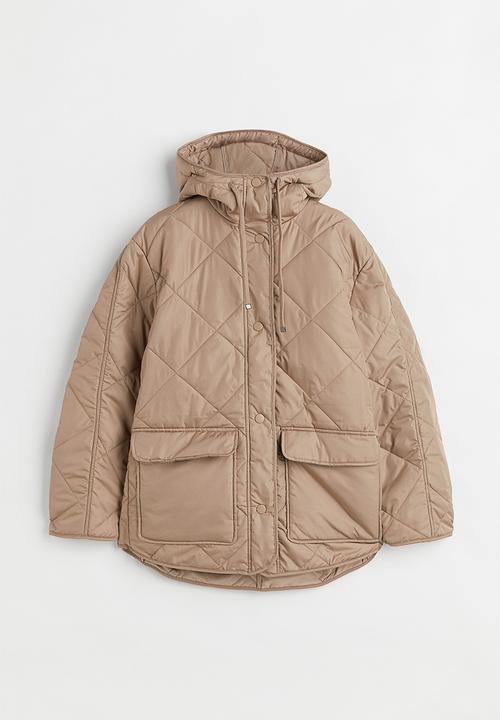 H&M - Oversized quilted jacket - beige