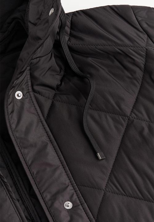 H&M - Oversized quilted jacket - black