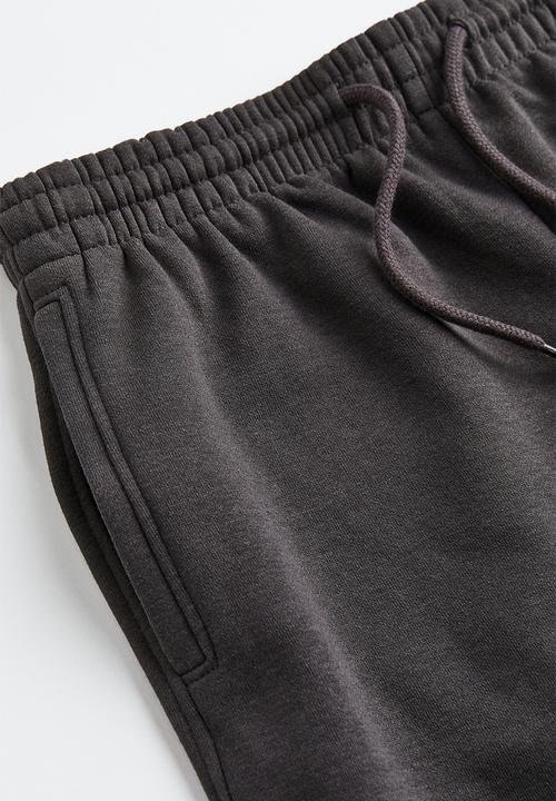 H&M - High-waisted joggers - dark grey
