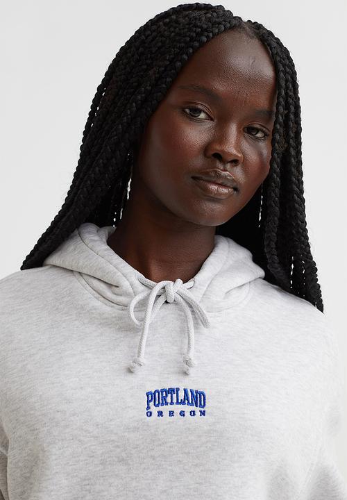 H&M - Hoodie - light grey marl/portland