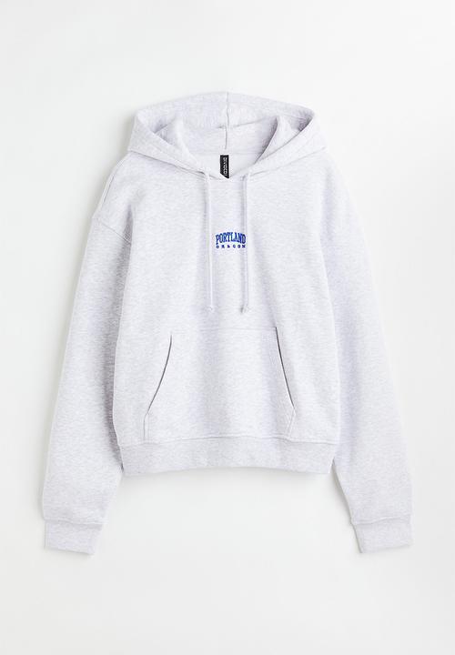 H&M - Hoodie - light grey marl/portland