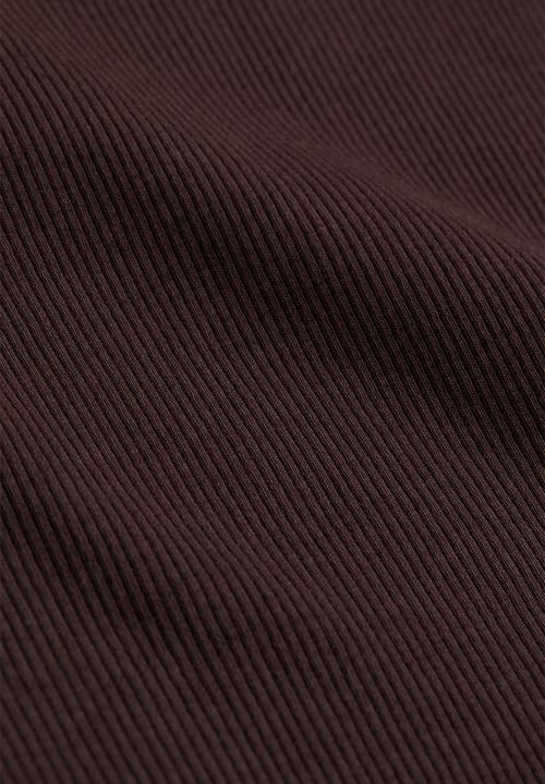 H&M - Ribbed cropped top - dark brown