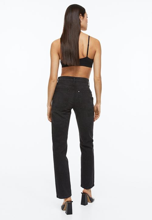 H&M - Vintage straight high jeans - black