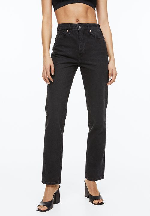 H&M - Vintage straight high jeans - black