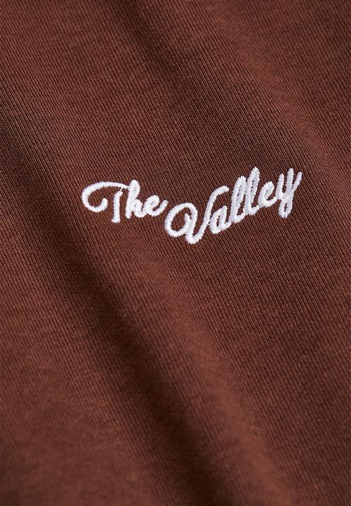 H&M - Printed sweatshirt - dark brown/the valley