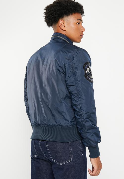 Alpha Industries - Engine jacket embroidered patch - rep blue