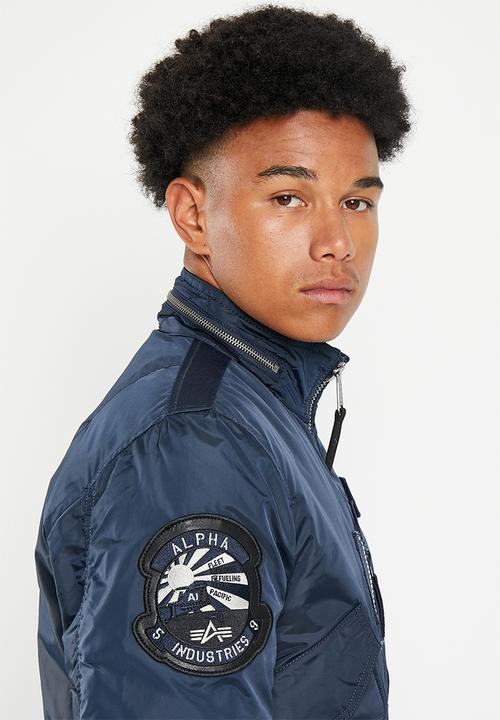 Alpha Industries - Engine jacket embroidered patch - rep blue