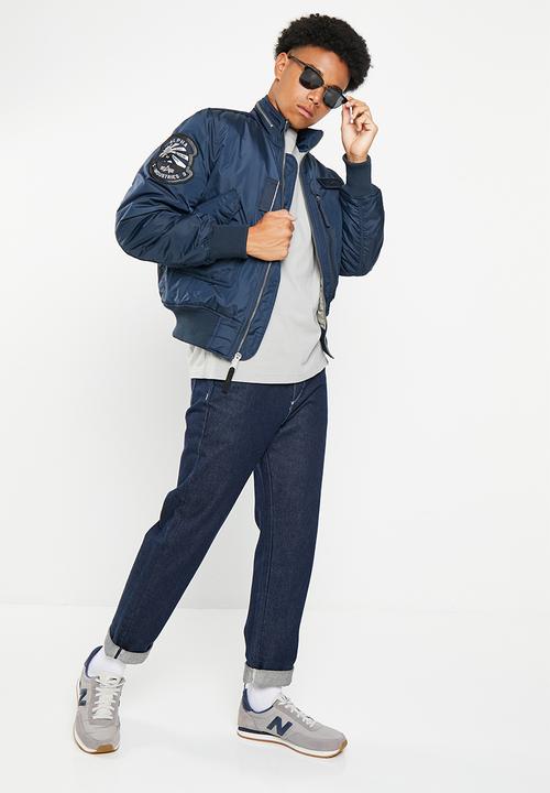 Alpha Industries - Engine jacket embroidered patch - rep blue