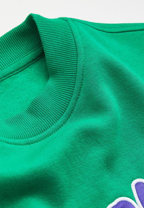 H&M - Oversized printed sweatshirt - green/arizona