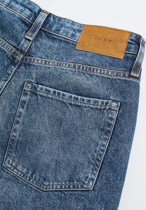 H&M - Mom comfort ultra high jeans - denim blue
