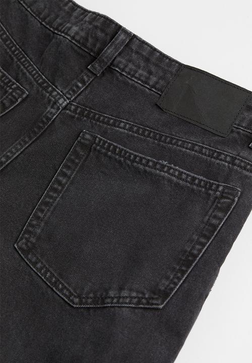 H&M - Wide low waist jeans - black