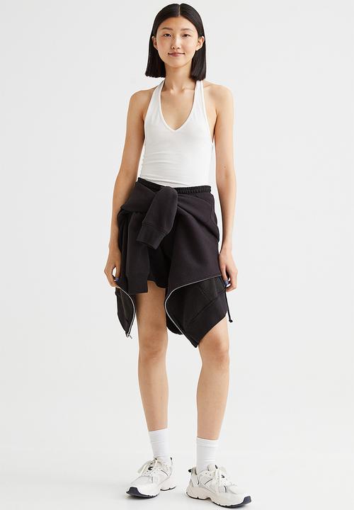 H&M - Halterneck v-neck top - white