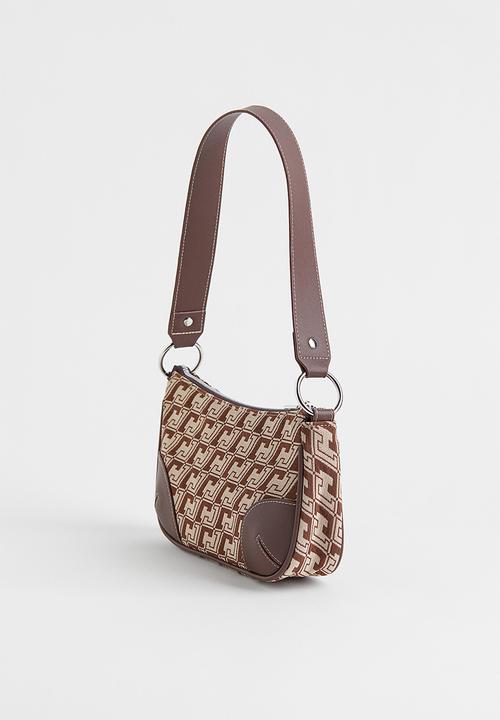 H&M - Small shoulder bag - brown/patterned