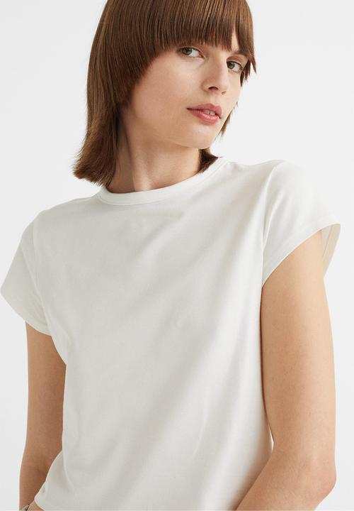 H&M - Cotton jersey T-shirt - white