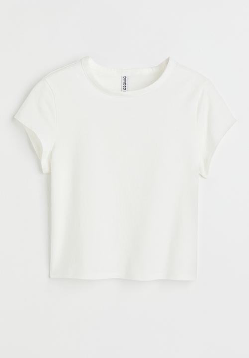 H&M - Cotton jersey T-shirt - white